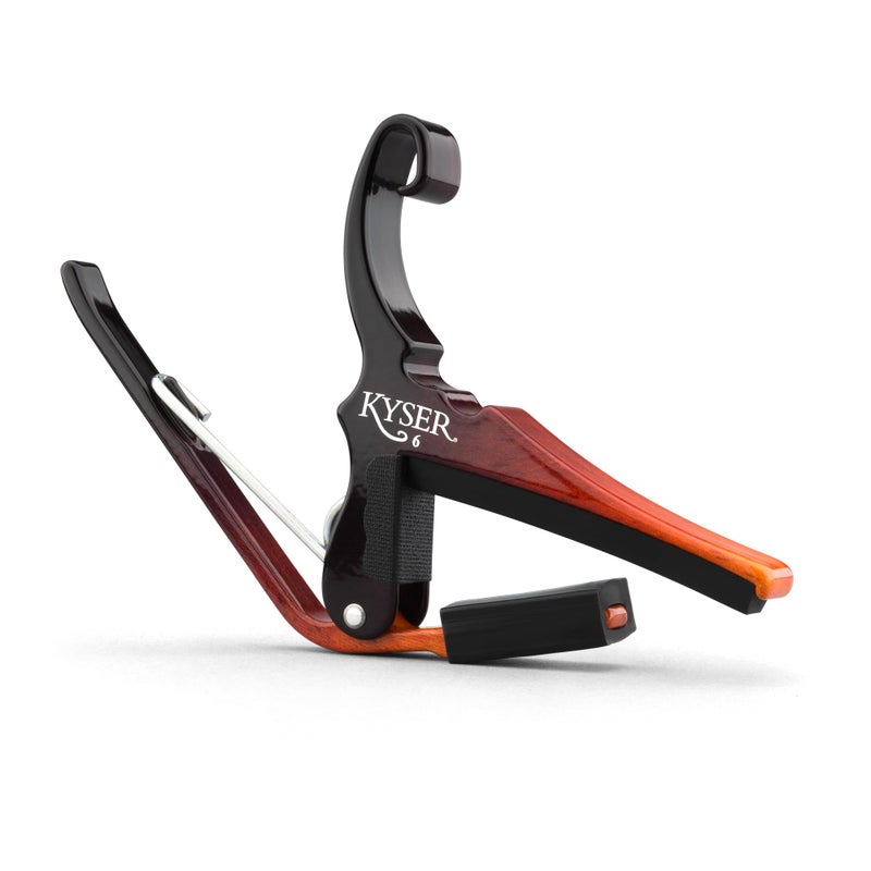 Kyser Quick-Change Capo for 6-string acoustic guitars, Sunburst, KG6SNB - Image 1